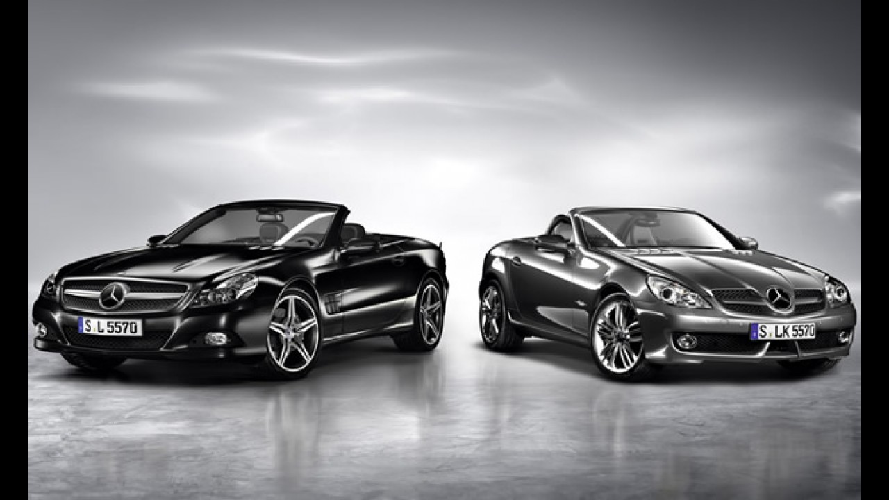 Traje de gala: Mercedes SLK e SL em edições especiais