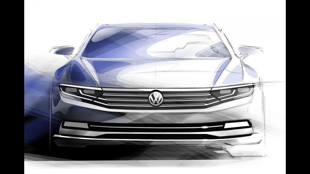 Mais um teaser do novo Passat é revelado pela Volkswagen