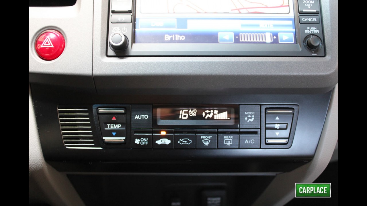 Garagem CARPLACE: Detalhes do acabamento interno do Novo Honda Civic 2012