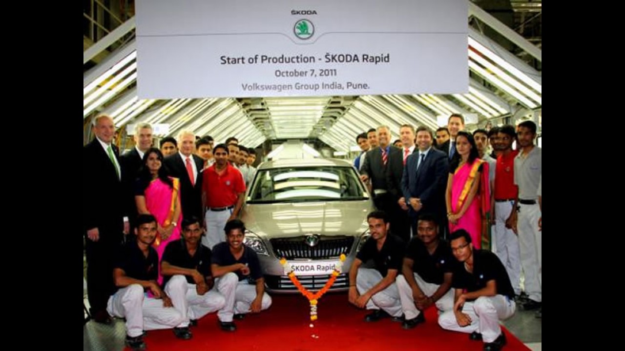Skoda Rapid será lançado dia 16 de novembro na Índia