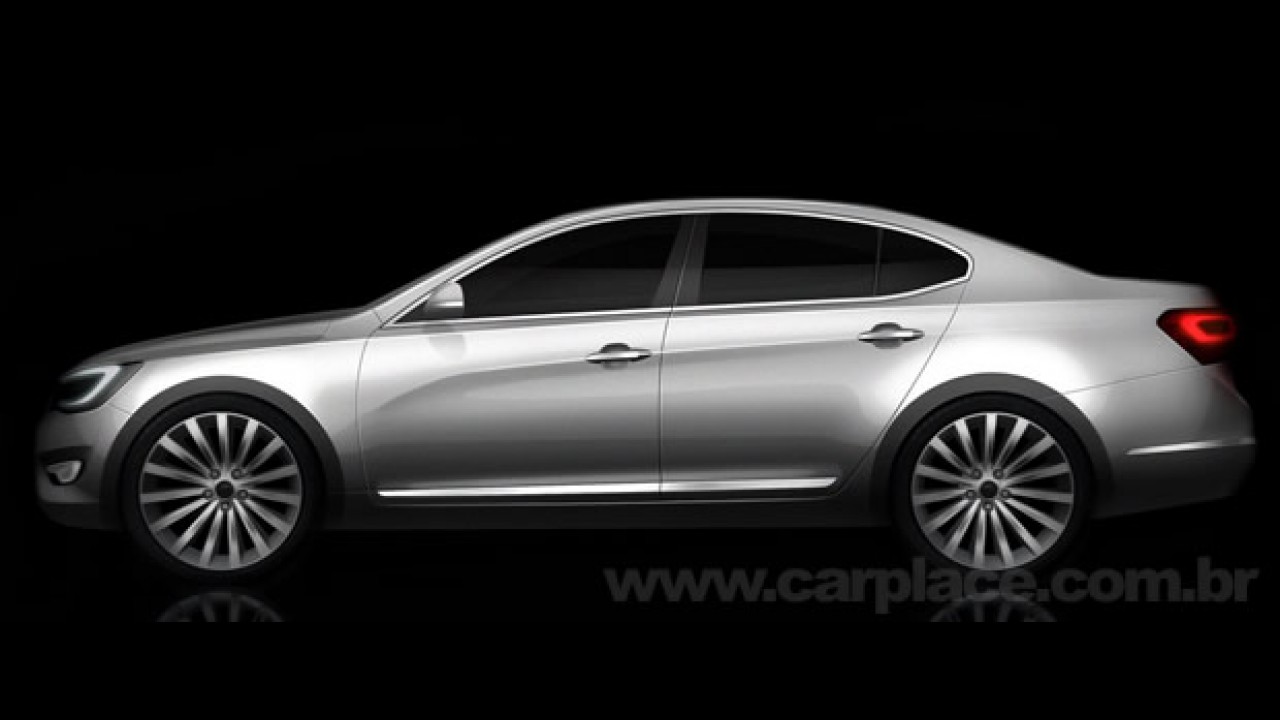 Irmão do Hyundai Azera: Kia divulga imagens do novo VG sedan
