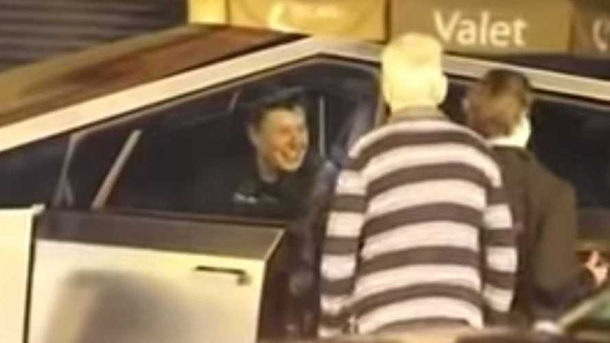 Tesla CEO Musk, Grimes & Friends Spotted Out Driving Tesla Cybertruck