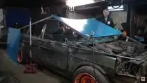 The Russian Cybertruck Has A Lada Samara Soul And Burns Gas