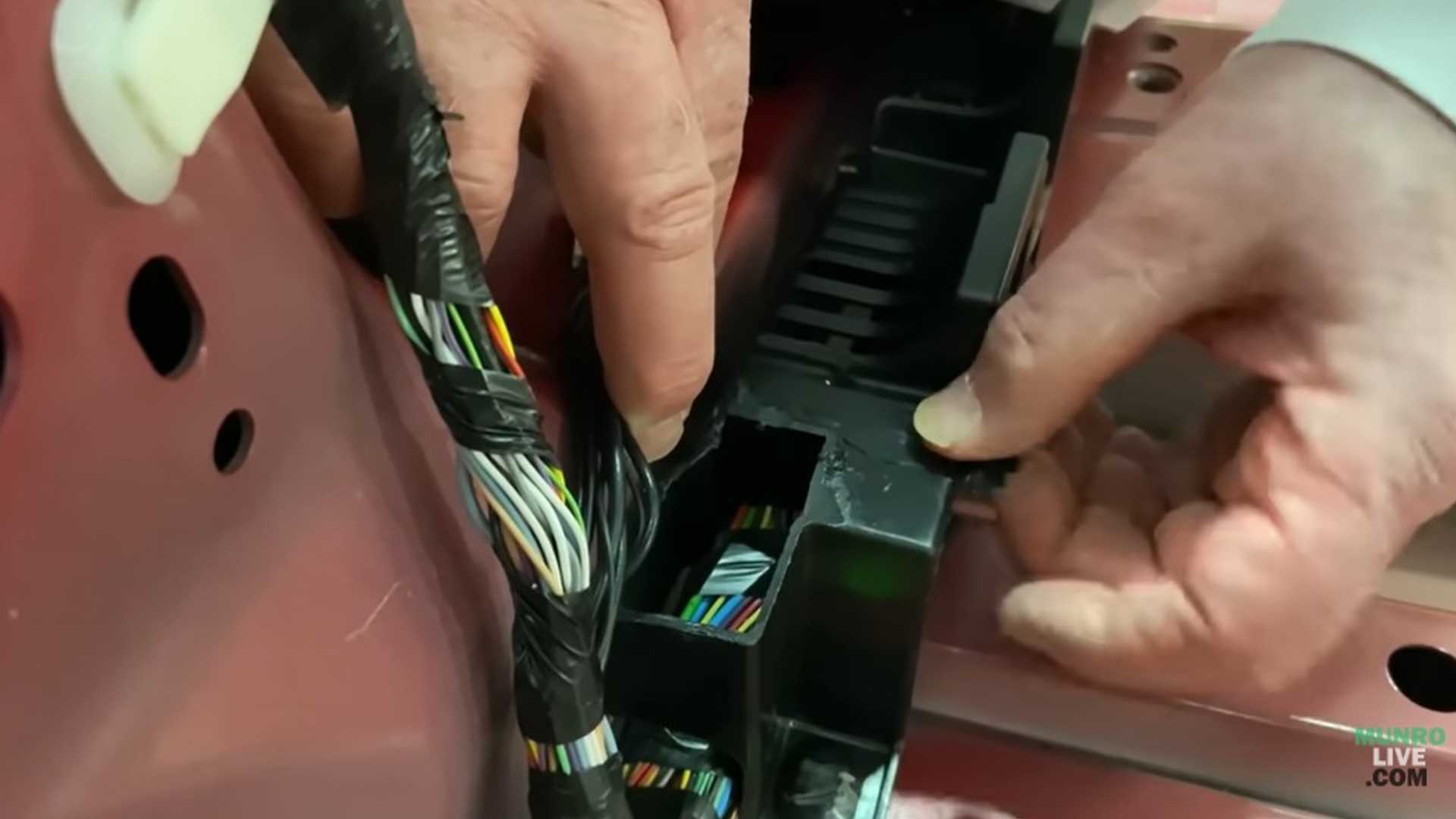 Watch Munro Analyze Tesla Model Y Headliner, B Pillar, Wiring