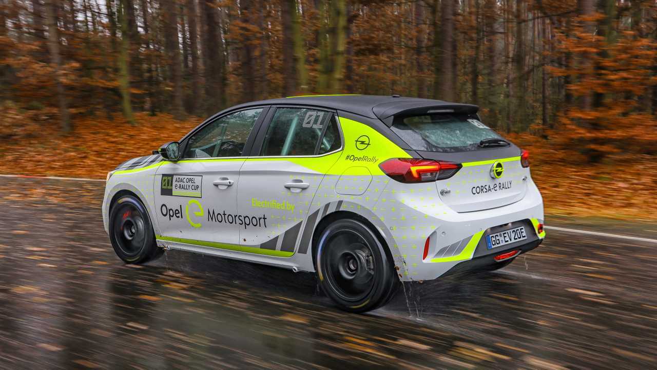 Opel begins testing of its Corsa-e Rally electric rally car