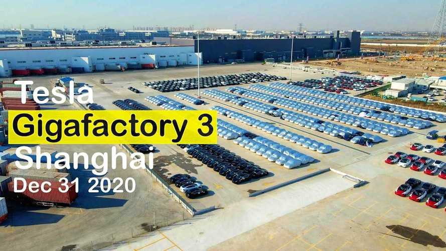 Tesla Giga Shanghai: MIC Model Y Are Flooding Factory's Parking Lot