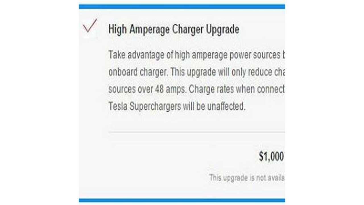Optional 72 Amp Charger Available On Tesla Model X