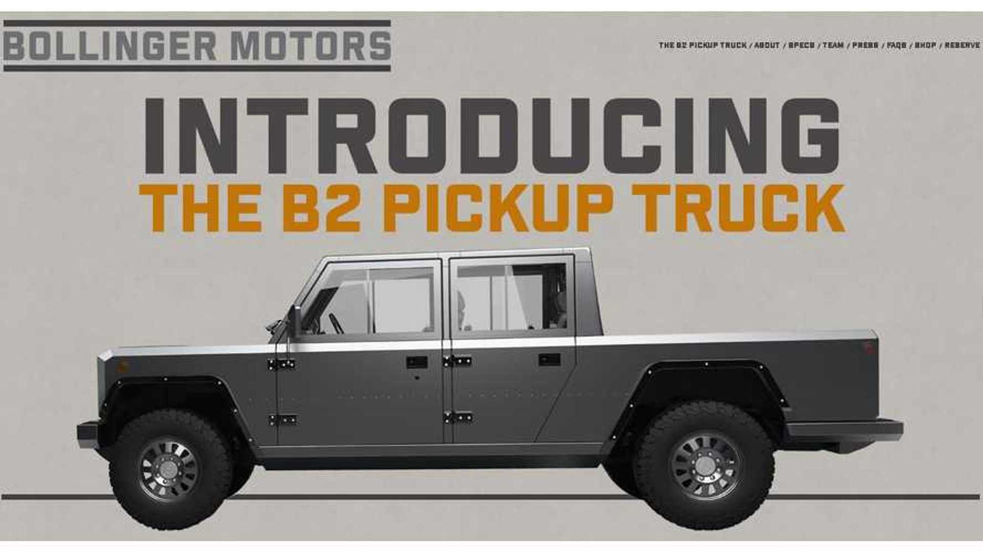 Bollinger Motors Announces New B2 Electric Pickup Truck