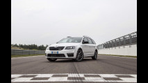 Skoda Octavia Wagon RS, la prova in pista