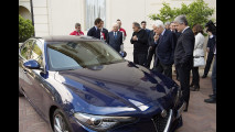 Alfa Romeo Giulia con Mattarella e Renzi