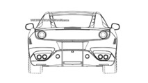 Mysterious hardcare two-seater Ferrari FF patent drawing 10.09.2013