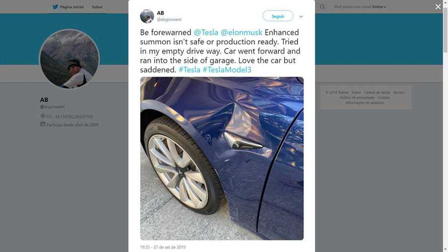 First Report Of Accident With Tesla Smart Summon Emerges