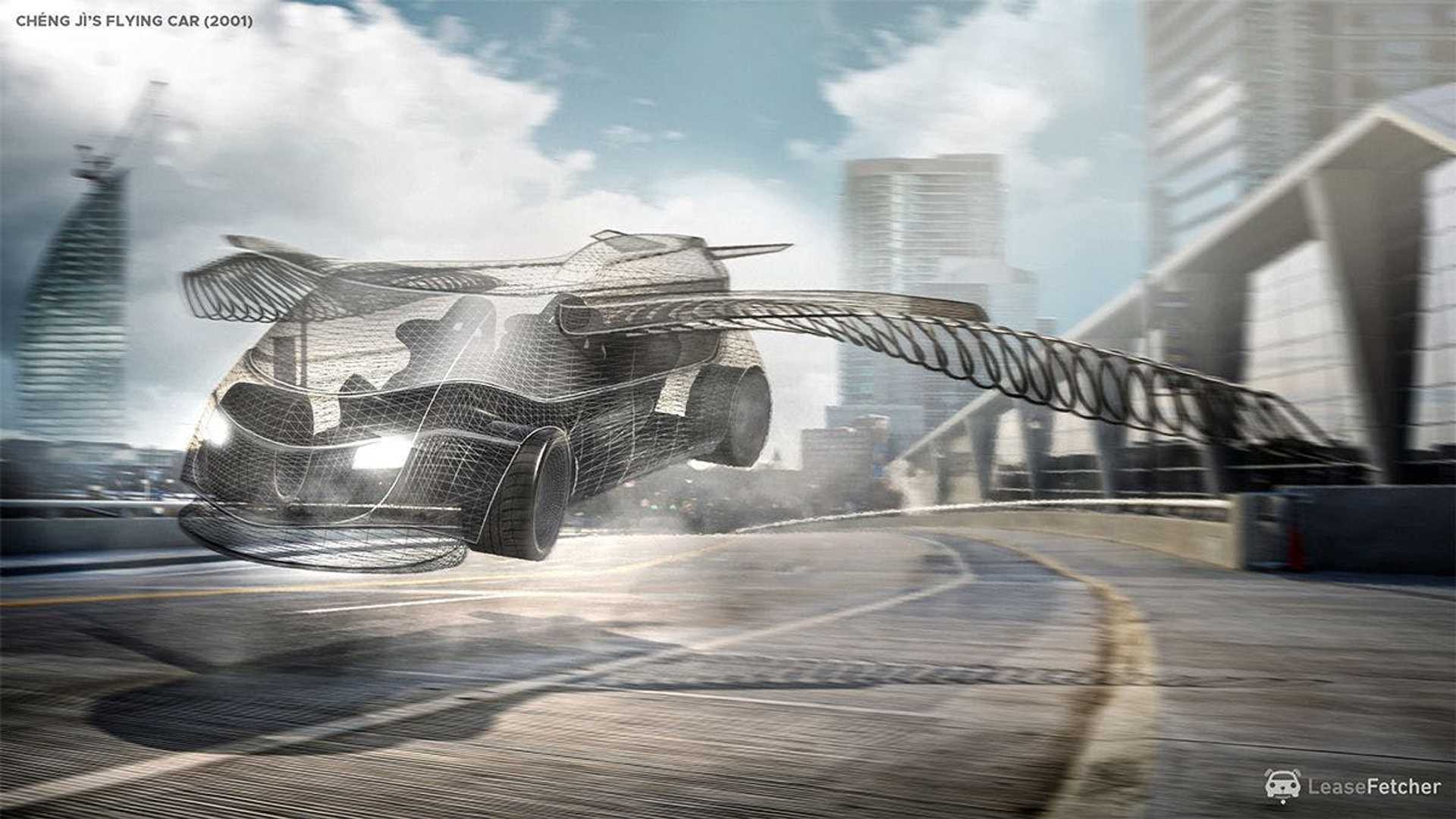 8 Flying Cars Rendered Based On Patents Going Back To 1912