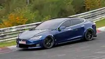 Tesla Model S Plaid Spied