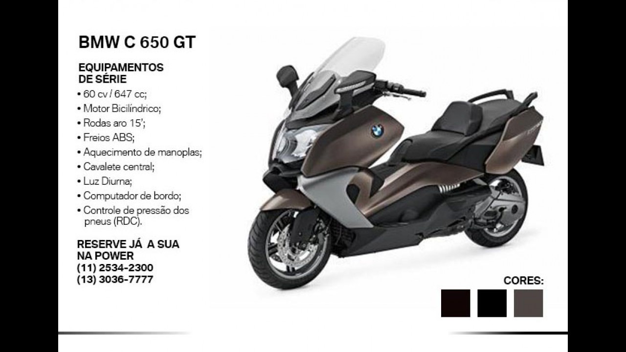 Maxiscooter BMW C 650 GT já é anunciado por R$ 53.900