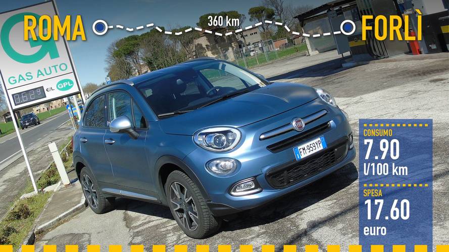 Fiat 500X GPL, la prova dei consumi reali