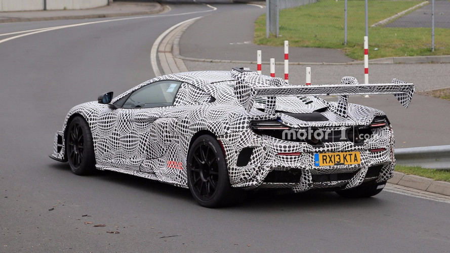 McLaren 675LT Race Car Spy Photos