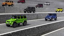 Mercedes G500 4×4² 1:18 scale model