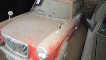 Granjas en Calais con 40 coches clásicos abandonados