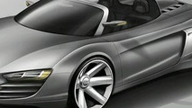 Audi R8 spider design sketch