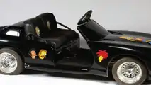Michael Jackson's black Dodge Viper mini-car with The Simpsons decorations