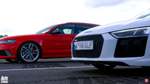 Drag Yarışı: Audi RS6 v. R8 Spyder