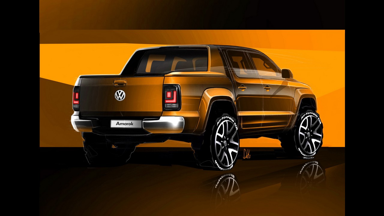 Volkswagen mostra teasers da Amarok reestilizada e confirma novo interior