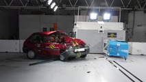 Euro NCAP Rover 100 and Honda Jazz crash test