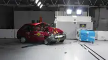 Euro NCAP Rover 100 and Honda Jazz crash test