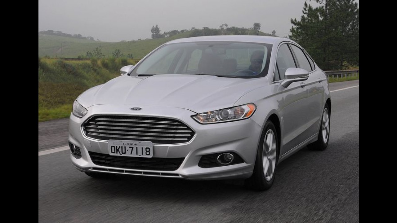 Flagra! Ford já testa Fusion 2016 reestilizado no Brasil