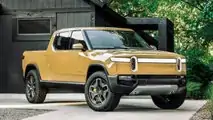Rivian R1T - amarela 3/4