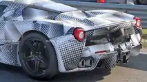 2022 Ferrari Hypercar Test Mule Rear Close Spy Photo