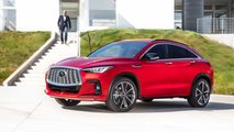 2022 Infiniti QX55 Three  Quarters Man In Background