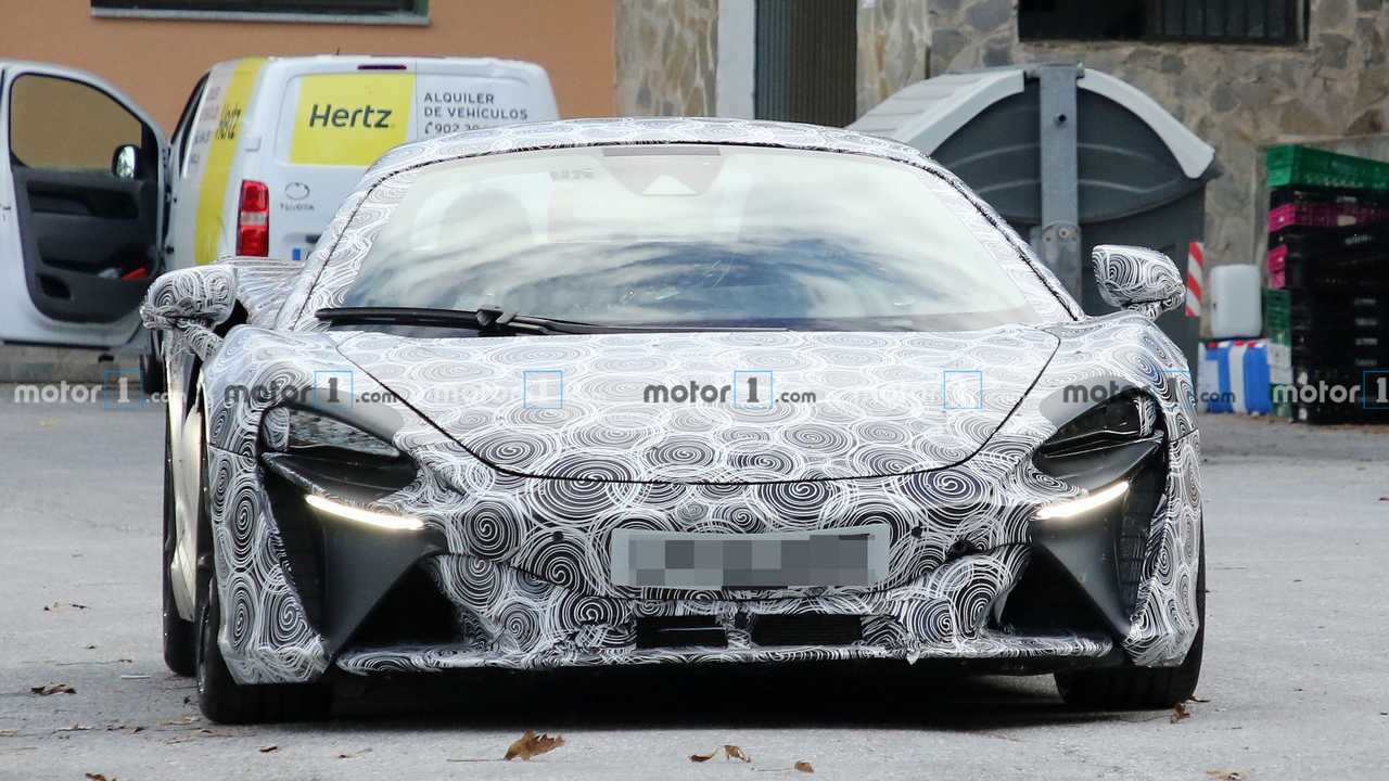 Photo espion supercar hybride McLaren