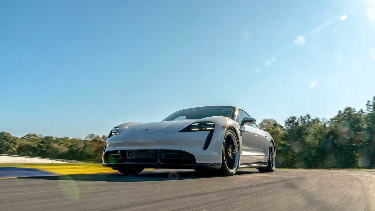 Porsche Taycan Turbo S at the Michelin Raceway Road Atlanta