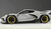 Chevy Corvette C8 with Pandem body kit