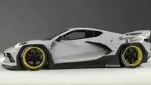 Chevy Corvette C8 with Pandem body kit