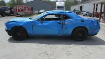 Crashed Dodge Challenger SRT Hellcat