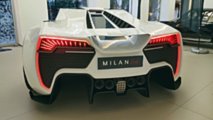Milan Red Hypercar Detail
