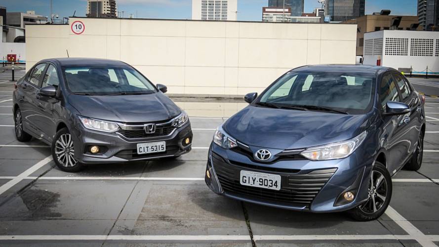 Toyota Yaris Sedan x Honda City
