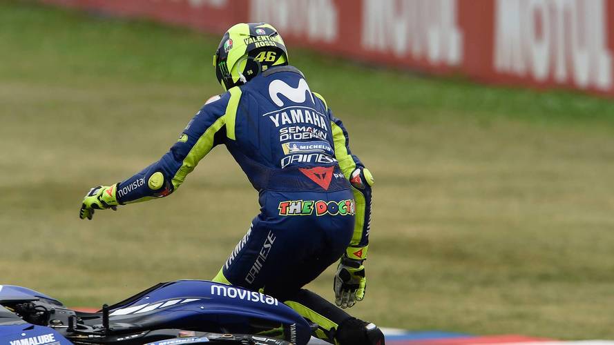 Accidente de Marc Márquez, Repsol Honda Team y Valentino Rossi, Yamaha Factory Racing