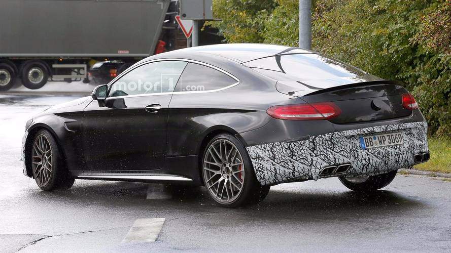 Mercedes-AMG C63 Coupe Refresh Spy Shot