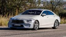 2018 Mercedes CLS with minimal camouflage spy photo