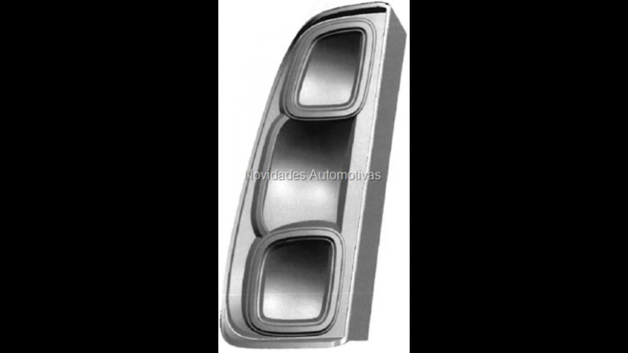 Novo Fiat Uno 2011 - Primeira imagem do modelo vaza no site do INPI
