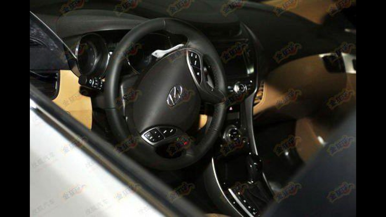 Vazou: Hyundai Elantra aparece com visual renovado na China