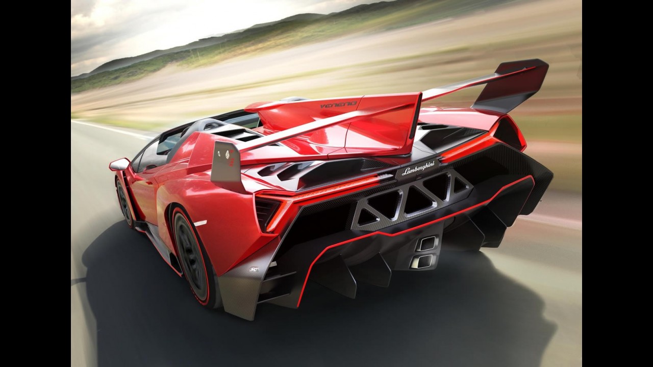 Lamborghini Veneno Roadster é sem teto que chega a 354 km/h