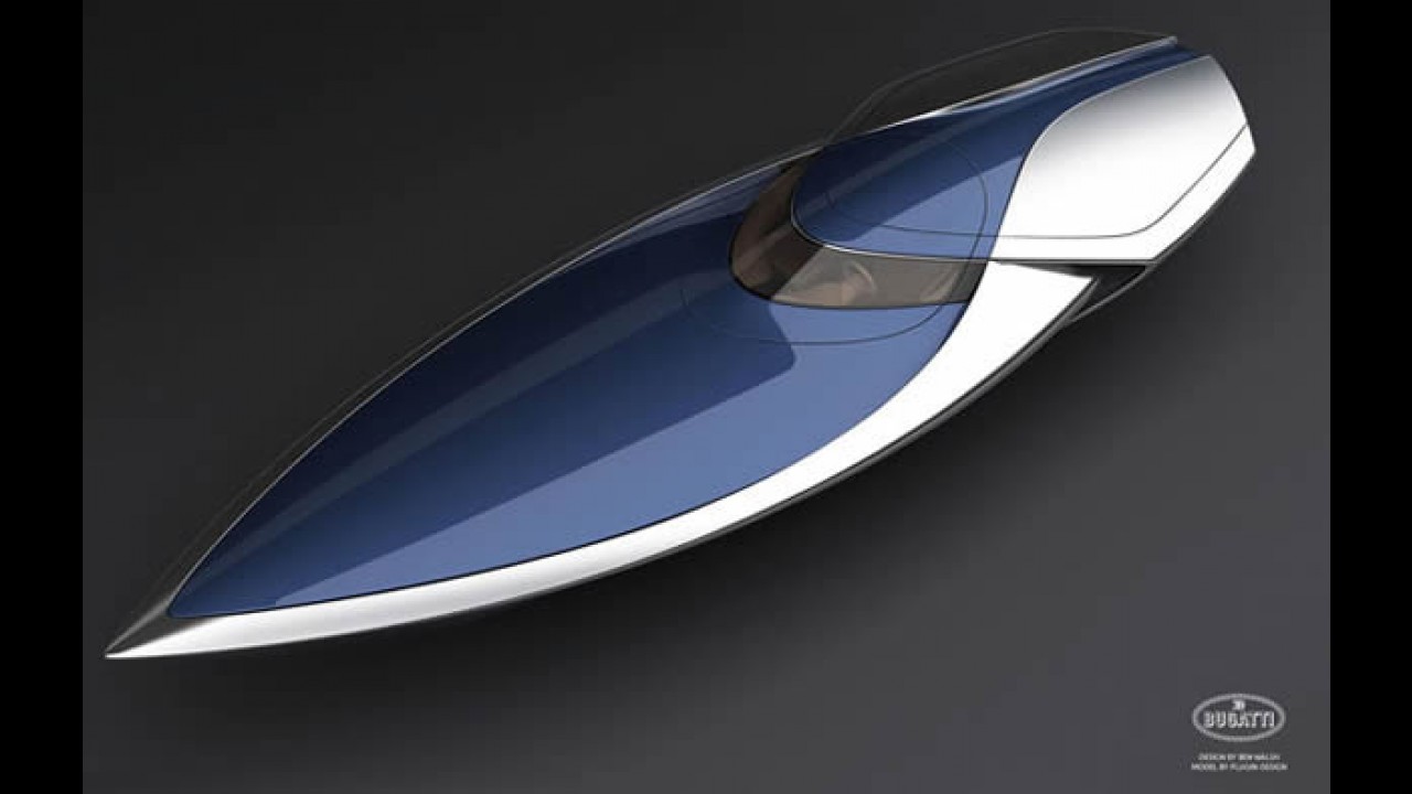 Designer cria lancha inspirada no Bugatti Veyron Sang Bleu