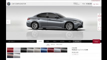 Alfa Romeo Giulia, il configuratore