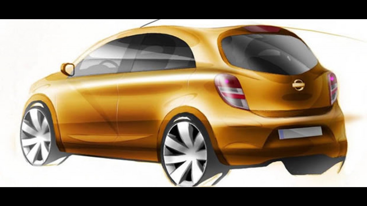 Nissan divulga esboço de futuro compacto que será fabricado no Brasil em 2011