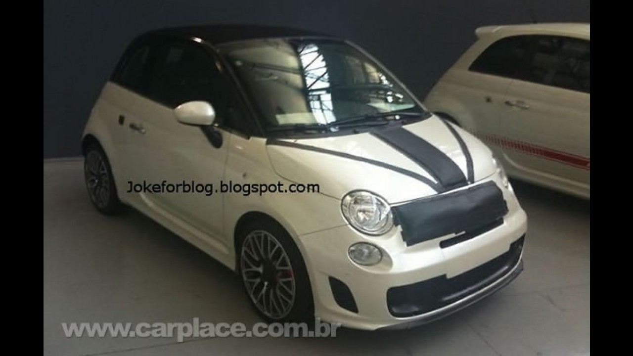 Fiat 500 Abarth Cabrio (conversível) é flagrado com disfarces